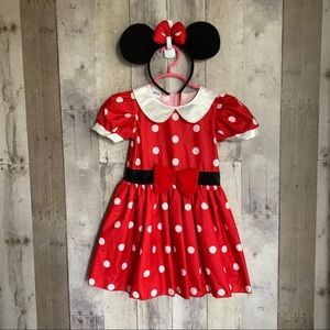 Disney Minnie Mouse Girls Dress-Up Outfit